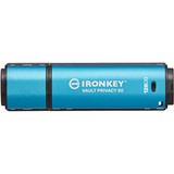 Kingston IronKey Vault Privacy 50 128 GB, USB-Stick hellblau/schwarz, USB-A 3.2 Gen 1