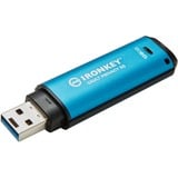 Kingston IronKey Vault Privacy 50 128 GB, USB-Stick hellblau/schwarz, USB-A 3.2 Gen 1