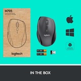 Logitech Wireless Mouse M705, Maus anthrazit