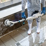 Makita Akku-Scheuermaschine PS001GZ XGT weiß/blau, ohne Akku und Ladegerät