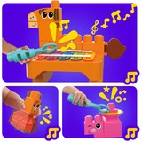 Mattel MEGA BLOKS Musikspaß Bauernhoftiere, Konstruktionsspielzeug 