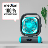 Medion LIFE Camping Ventilator E10 TF (MD 12065) grau/blau