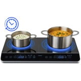 Medion LIFE Doppel-Induktionskochplatte MD 15324 schwarz, 3.500 Watt, 2x Ø 20cm