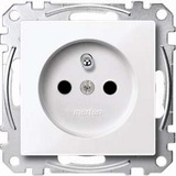 Merten Steckdose mit erhöhtem Berührungsschutz und Schutzkontaktstift weiß, Retail