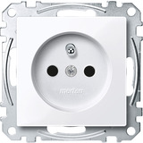 Merten Steckdose mit erhöhtem Berührungsschutz und Schutzkontaktstift weiß, Retail
