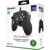 Nacon Pro Compact Controller, Gamepad schwarz, Xbox Series X|S, Xbox One, PC