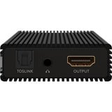 goobay HMDI-Audio-Extractor 4K @ 60 Hz, HDMI Splitter schwarz
