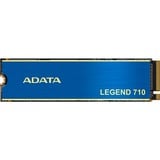 ADATA LEGEND 710 512 GB, SSD blau/gold, PCIe 3.0 x4, NVMe 1.4, M.2 2280