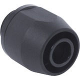 Alphacool HF Anschraubtülle TPV Metall - 12,7/7,6mm Gerade - Black, Verbindung schwarz