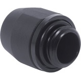 Alphacool HF Anschraubtülle TPV Metall - 12,7/7,6mm Gerade - Black, Verbindung schwarz