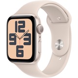 Apple Watch SE (2023), Smartwatch Polarstern, 44 mm, Sportarmband, Aluminium