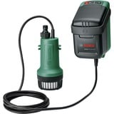 Bosch GardenPump 18V-2000, Tauch- / Druckpumpe grün/schwarz, Li-Ionen Akku 2,5Ah, POWER FOR ALL ALLIANCE