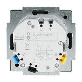 Busch-Jaeger Fehlerstromschutzschalter Unterputzeinsatz 3151 UC-885, Steckdose schwarz, Retail