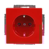 Busch-Jaeger Schutzkontakt Steckdosen Einsatz 20 EUCKS 12 82 101 rot, Retail