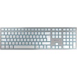 CHERRY KW 9100 SLIM FOR MAC + McAfee Bundle, Tastatur silber/weiß, DE-Layout, SX-Scherentechnologie