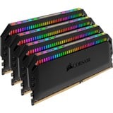 Corsair DIMM 128 GB DDR4-3600 (4x 32 GB) Quad-Kit, Arbeitsspeicher schwarz, CMT128GX4M4D3600C18, Dominator Platinum RGB, INTEL XMP