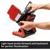 EINHELL Akku-Lampe TP-CL 18/3000 Li Set - Solo, Baustrahler rot, ohne Akku und Ladegerrät, inkl. Stativ
