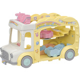EPOCH Sylvanian Families - Erlebniskindergarten Bus Regenbogen, Konstruktionsspielzeug 