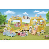 EPOCH Sylvanian Families - Erlebniskindergarten Bus Regenbogen, Konstruktionsspielzeug 