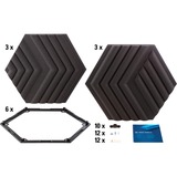 Elgato Wave Panels Starter Kit, Dämmung schwarz, 6 Stück