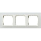 Gira Abdeckrahmen 3-fach mit Zwischenrahmen, Abdeckung weiß, Retail