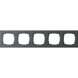 Gira Abdeckrahmen fünffach E2 System 55 Typ 021523 Kunststoff Thermoplast IP20 anthrazit, Retail