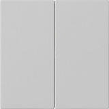 Gira Bedienaufsatz zwei fach, Schalter grau, Retail