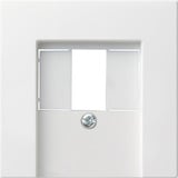 Gira Zentralplatte Telekommunikations-Anschluss-Einheit ohne Farbangabe weiß (matt), Retail