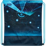 Herlitz SoftLight Plus Space Boy, Schulranzen dunkelblau/hellblau, inkl. befülltem 16 tlg. Schüleretui, Faulenzermäppchen, Sportbeutel