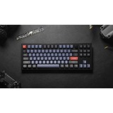 Keychron Q3 Knob, Gaming-Tastatur schwarz/blaugrau, DE-Layout, Gateron G Pro Red, Hot-Swap, Aluminiumrahmen, RGB