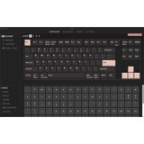 Keychron Q3 Knob, Gaming-Tastatur schwarz/blaugrau, DE-Layout, Gateron G Pro Red, Hot-Swap, Aluminiumrahmen, RGB