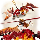 LEGO 71753 Ninjago Kais Feuerdrache, Konstruktionsspielzeug Drachen Spielzeug ab 8 Jahren, Set mit 4 Ninja Mini Figuren