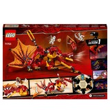 LEGO 71753 Ninjago Kais Feuerdrache, Konstruktionsspielzeug Drachen Spielzeug ab 8 Jahren, Set mit 4 Ninja Mini Figuren