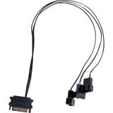 Lian Li UNI FAN SL120 LCD Wireless Reverse 3er-Pack inkl. Controller, Gehäuselüfter schwarz, 124.5 mm