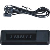 Lian Li UNI FAN SL120 LCD Wireless, Gehäuselüfter schwarz, 3er-Pack inkl. Controller, Reverse, 124.5 mm