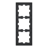 Merten Rahmen drei fach schwarz (glänzend), Retail