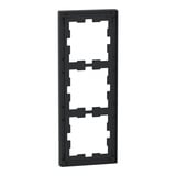 Merten Rahmen drei fach schwarz (glänzend), Retail