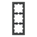 Merten Rahmen drei fach schwarz (glänzend), Retail