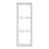 Merten Rahmen dreifach Lotosweiß D-Life MEG4030-6535, Abdeckrahmen, glänzend, Kunststoff weiß (glänzend), Retail