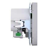 Merten Schutzkontakt Steckdose mit USB Ladegerät edelstahl, Retail