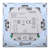 Merten Schutzkontakt Steckdose mit USB Ladegerät edelstahl, Retail