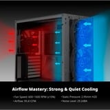 Montech HP140 ARGB PWM 140x140x25, Gehäuselüfter schwarz, 3er Pack, 140 mm