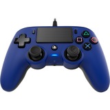 Nacon Wired Compact Controller, Gamepad blau/schwarz, PlayStation 4, PC