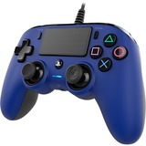 Nacon Wired Compact Controller, Gamepad blau/schwarz, PlayStation 4, PC