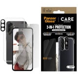 PanzerGlass Flagship 3-in-1 Privacy Set transparent/weiß, Samsung Galaxy A36 5G, QI-kompatibel, EasyAligner