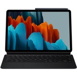 SAMSUNG Book Cover Keyboard (EF-DT870), Tastatur schwarz, DE-Layout, für Galaxy Tab S7