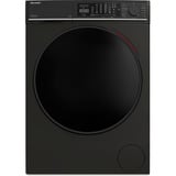 SHARP ES-MNFL814CMA-DE, Waschmaschine schwarz (matt), WIFI, Advanced Inverter Motor