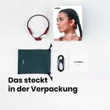 Shokz OpenRun, Kopfhörer rot, Bluetooth, Laden über magnetische Induktion