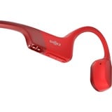 Shokz OpenRun, Kopfhörer rot, Bluetooth, Laden über magnetische Induktion