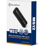 SilverStone SST-MS12, Laufwerksgehäuse schwarz